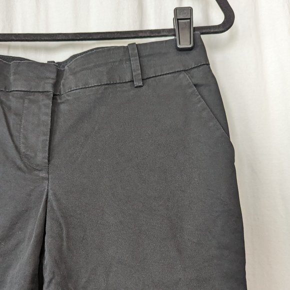 J Crew Black Cafe Capri Pants Size 2 - Picture 4 of 11